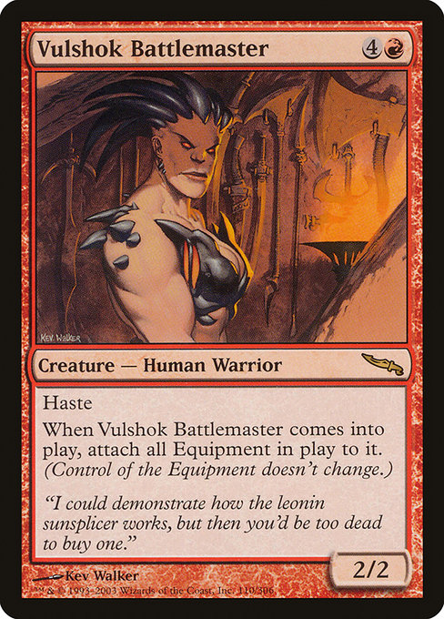 Mirrodin - 110 - Vulshok Battlemaster - Rare - R - Non-foil (Front)