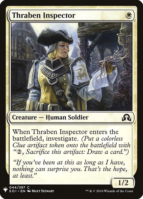 The List - SOI-44 - Thraben Inspector - Common - W - Non-foil (Front)
