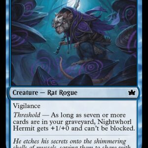 Bloomburrow - 62 - Nightwhorl Hermit - Common - U - Foil (Front)