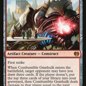 Kaladesh Promos - 112p - Combustible Gearhulk - Mythic - R - Non-foil - Promo (Front)