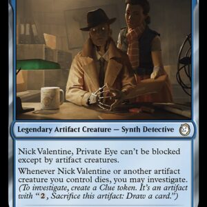 Fallout - 35 - Nick Valentine, Private Eye - Rare - U - Non-foil (Front)