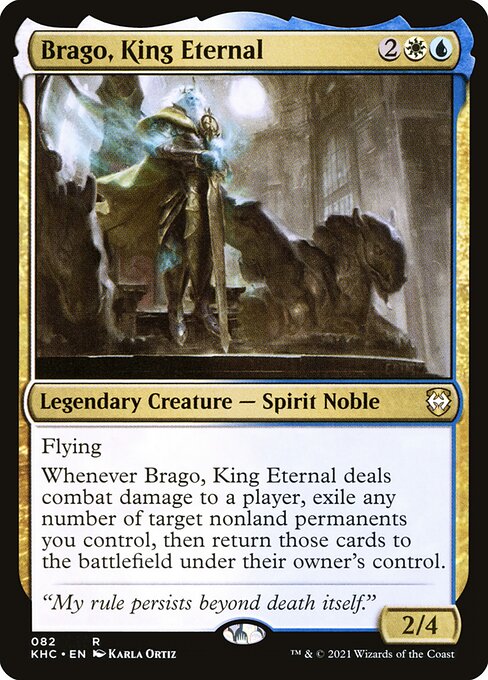 Kaldheim Commander - 82 - Brago, King Eternal - Rare - WU - Non-foil (Front)
