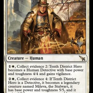 Murders at Karlov Manor Promos - 34p - Tenth District Hero - Rare - W - Foil - Promo (Front)