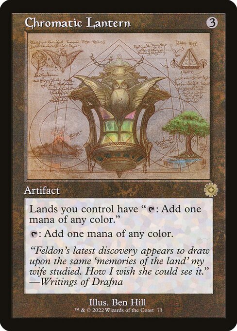 The Brothers' War Retro Artifacts - 73 - Chromatic Lantern - Rare - C - Non-foil (Front)