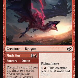 Tarkir: Dragonstorm - 124 - Stormshriek Feral // Flush Out - Common - R - Non-foil (Front)