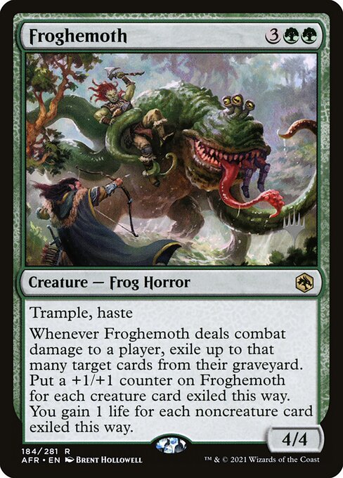 Adventures in the Forgotten Realms Promos - 184p - Froghemoth - Rare - G - Foil - Promo (Front)