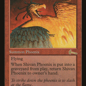 Urza's Legacy - 91 - Shivan Phoenix - Rare - R - Non-foil (Front)