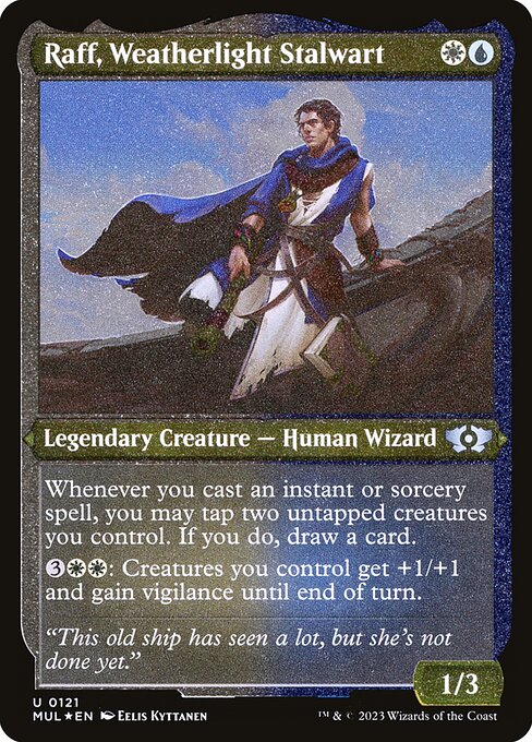 Multiverse Legends - 121 - Raff, Weatherlight Stalwart - Uncommon - WU - Non-foil (Front)
