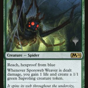 Core Set 2021 Promos - 208p - Sporeweb Weaver - Rare - G - Non-foil - Promo (Front)