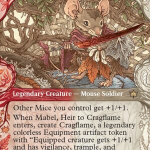 Bloomburrow - 336 - Mabel, Heir to Cragflame - Rare - WR - Non-foil (Front)