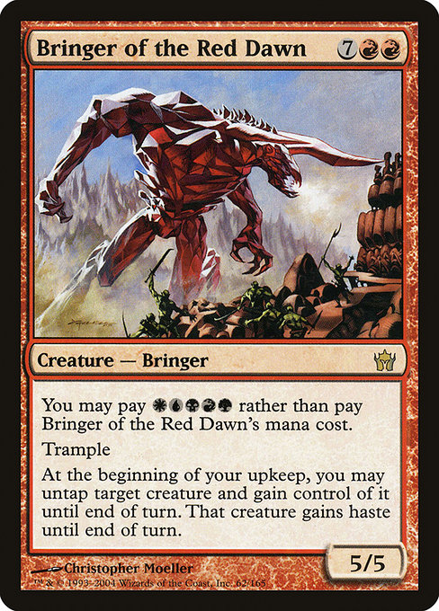 Fifth Dawn - 62 - Bringer of the Red Dawn - Rare - R - Non-foil (Front)