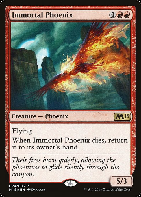 M19 Gift Pack - GP4 - Immortal Phoenix - Rare - R - Foil - Promo (Front)