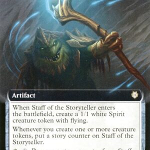 Phyrexia: All Will Be One Commander - 48 - Staff of the Storyteller - Rare - W - Non-foil (Front)