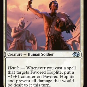Foundations Jumpstart - 196 - Favored Hoplite - Uncommon - W - Non-foil (Front)