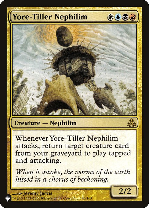 The List - GPT-140 - Yore-Tiller Nephilim - Rare - Multi - Foil (Front)