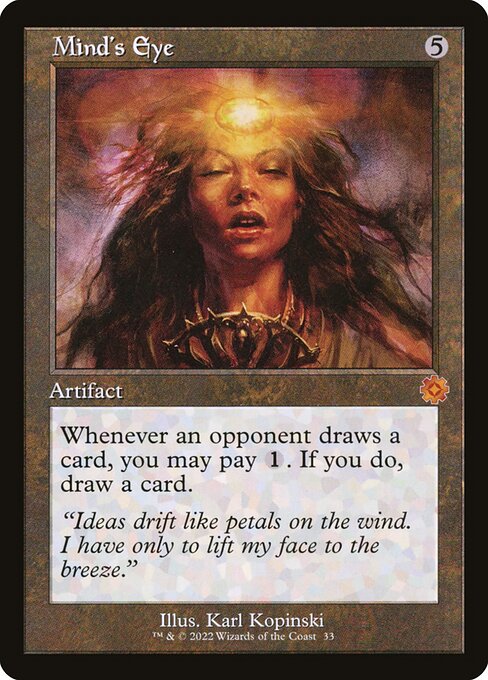 The Brothers' War Retro Artifacts - 33 - Mind's Eye - Mythic - C - Non-foil (Front)