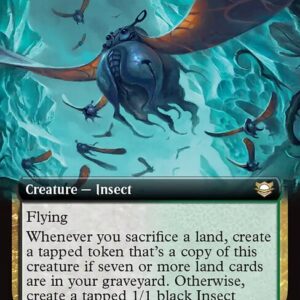 Edge of Eternities Commander - 36 - Scouring Swarm - Rare - BG - Non-foil - Promo (Front)