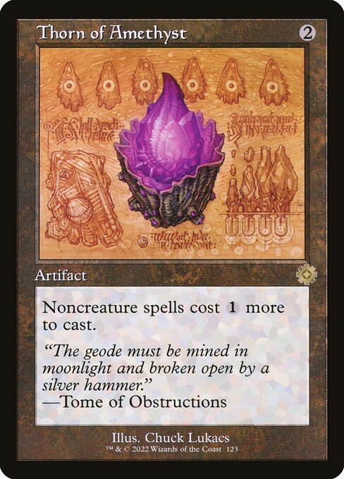 The Brothers' War Retro Artifacts - 123 - Thorn of Amethyst - Rare - C - Non-foil (Front)