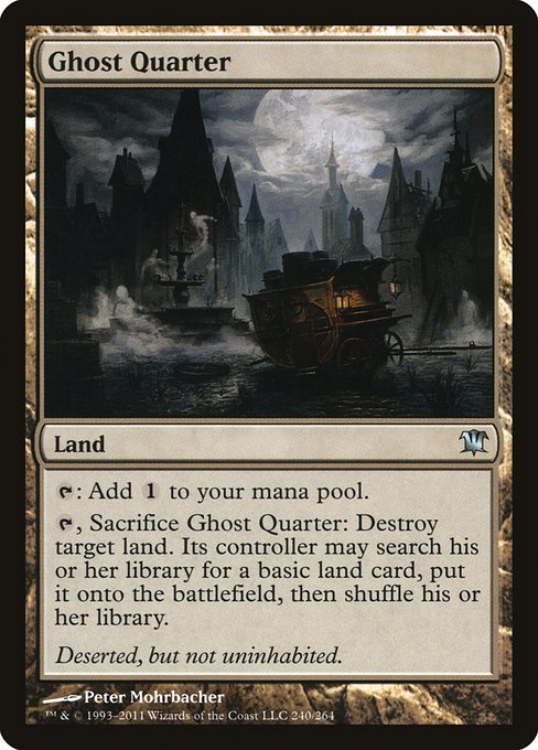 Innistrad - 240 - Ghost Quarter - Uncommon - C - Non-foil (Front)