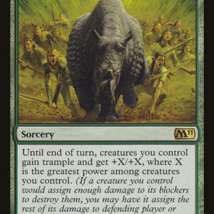 Magic 2011 - 189 - Overwhelming Stampede - Rare - G - Non-foil (Front)