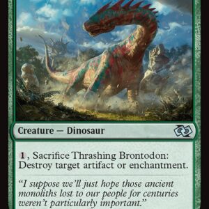 Foundations Jumpstart - 725 - Thrashing Brontodon - Uncommon - G - Non-foil (Front)