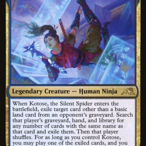 Kamigawa: Neon Dynasty Promos - 228p - Kotose, the Silent Spider - Rare - UB - Foil - Promo (Front)