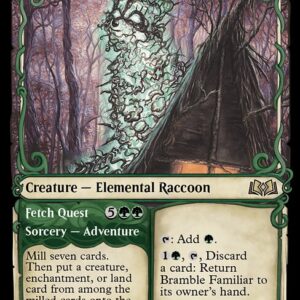 Wilds of Eldraine - 283 - Bramble Familiar // Fetch Quest - Rare - G - Non-foil (Front)