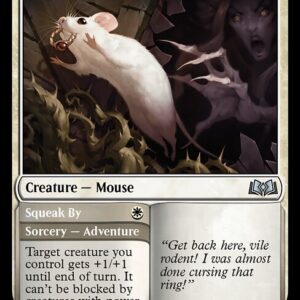 Wilds of Eldraine - 7 - Cheeky House-Mouse // Squeak By - Uncommon - W - Non-foil (Front)