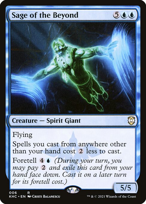 Kaldheim Commander - 6 - Sage of the Beyond - Rare - U - Non-foil (Front)