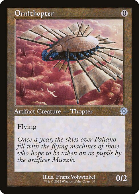 The Brothers' War Retro Artifacts - 37 - Ornithopter - Uncommon - C - Non-foil (Front)