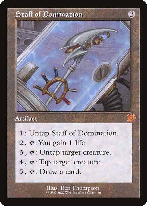 The Brothers' War Retro Artifacts - 56 - Staff of Domination - Mythic - C - Non-foil (Front)
