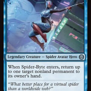 Marvel's Spider-Man - 44 - Spider-Byte, Web Warden - Uncommon - U - Foil (Front)