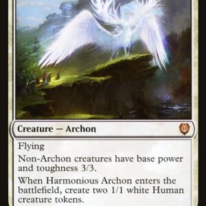 Phyrexia: All Will Be One Commander - 74 - Harmonious Archon - Mythic - W - Non-foil (Front)