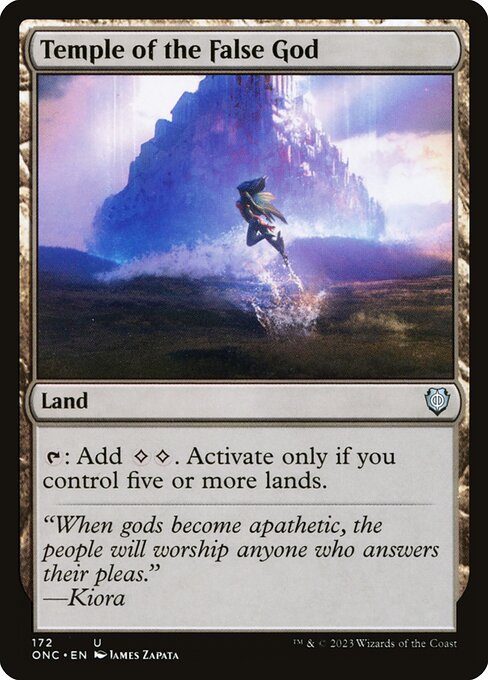 Phyrexia: All Will Be One Commander - 172 - Temple of the False God - Uncommon - C - Non-foil (Front)