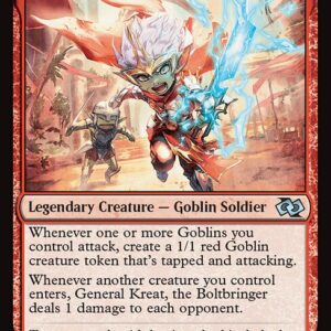 Foundations Jumpstart - 48 - General Kreat, the Boltbringer - Uncommon - R - Non-foil (Front)