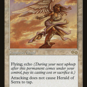 Urza's Saga - 17 - Herald of Serra - Rare - W - Non-foil (Front)