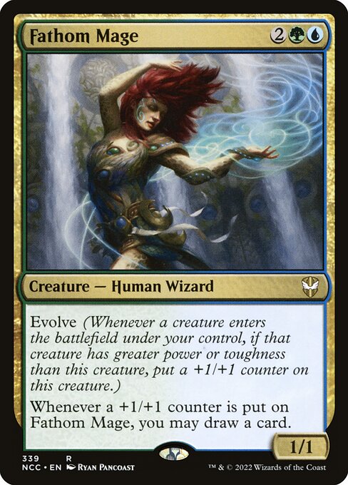 New Capenna Commander - 339 - Fathom Mage - Rare - UG - Non-foil (Front)
