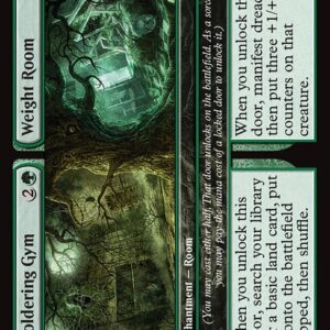 Duskmourn: House of Horror - 190 - Moldering Gym // Weight Room - Common - G - Foil (Front)