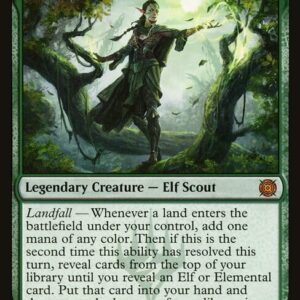 March of the Machine: The Aftermath - 22 - Nissa, Resurgent Animist - Mythic - G - Foil (Front)