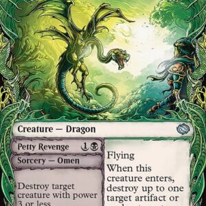 Tarkir: Dragonstorm - 310 - Disruptive Stormbrood // Petty Revenge - Uncommon - G - Foil (Front)