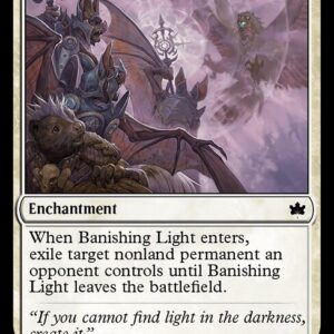 Bloomburrow - 1 - Banishing Light - Common - W - Foil (Front)