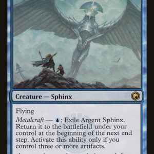 Scars of Mirrodin - 28 - Argent Sphinx - Rare - U - Non-foil (Front)
