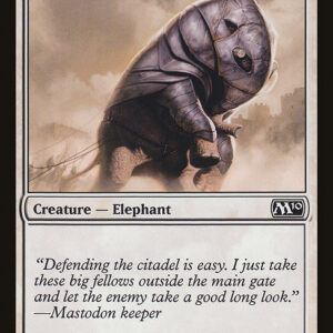 Magic 2010 - 30 - Siege Mastodon - Common - W - Non-foil (Front)
