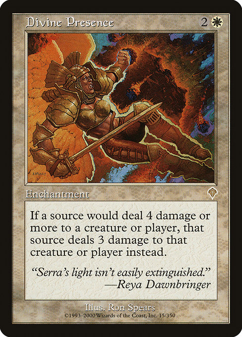 Invasion - 15 - Divine Presence - Rare - W - Non-foil (Front)