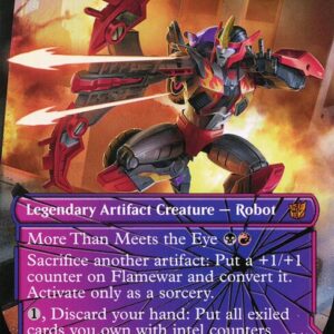 Transformers - 24 - Flamewar, Brash Veteran // Flamewar, Streetwise Operative - Mythic - C - Non-foil (Front)