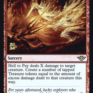 Outlaws of Thunder Junction Promos - 126s - Hell to Pay - Rare - R - Foil - Datestamped Promo (Front)