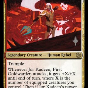 Phyrexia: All Will Be One Promos - 203p - Jor Kadeen, First Goldwarden - Rare - WR - Foil - Promo (Front)