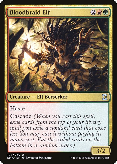 Eternal Masters - 197 - Bloodbraid Elf - Uncommon - RG - Non-foil (Front)