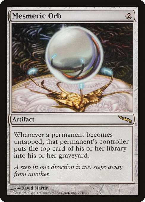 Mirrodin - 204 - Mesmeric Orb - Rare - C - Non-foil (Front)