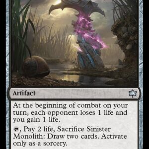 Bloomburrow - 113 - Sinister Monolith - Uncommon - B - Foil (Front)